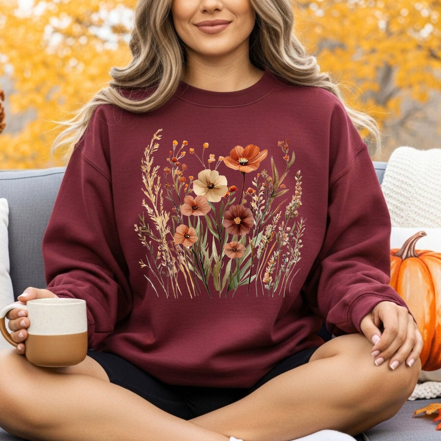 Autumn Wildflowers Sweatshirt
