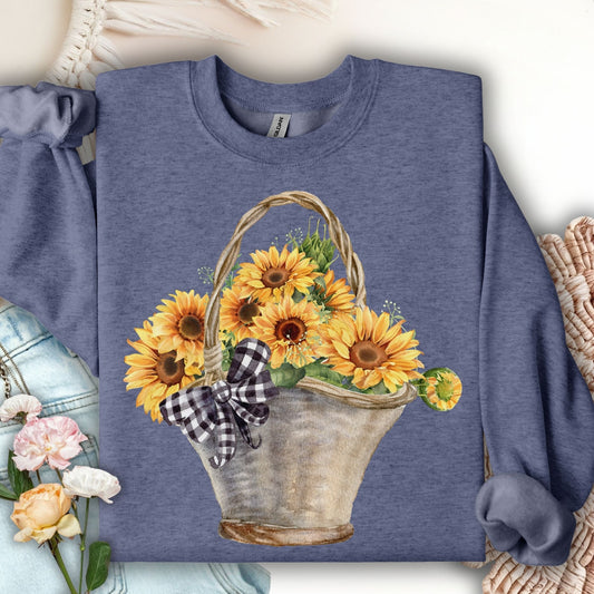 Basket of Sunflowers Sweatshirt
