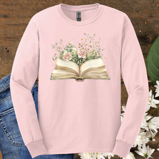 Blooming Pages Long Sleeve Tee