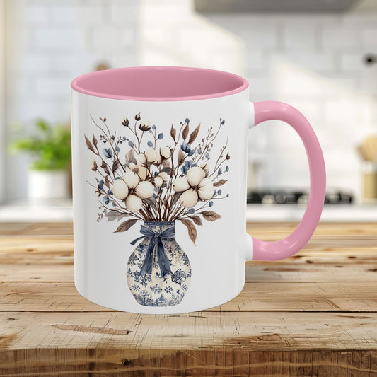 Blue and White Winter Bouquet Mug (11/15oz)