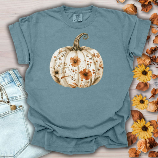 Boho Floral Pumpkin T-Shirt