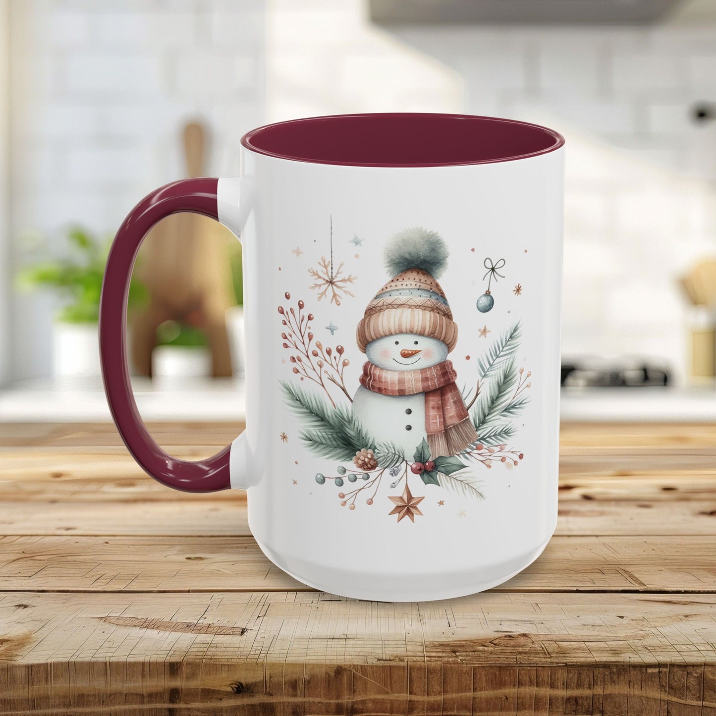 Boho Nordic Snowman 11 & 15 oz. Mug