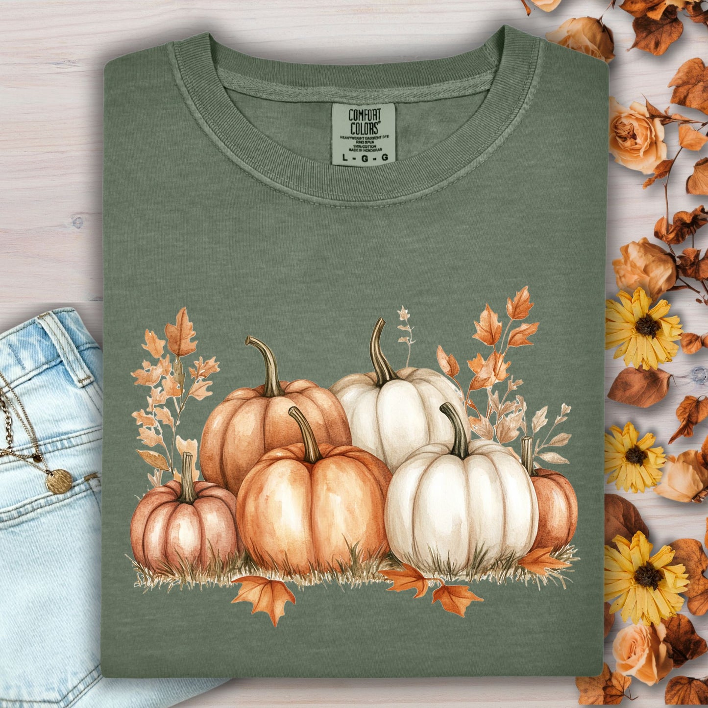 Boho Pumpkin Patch T-Shirt