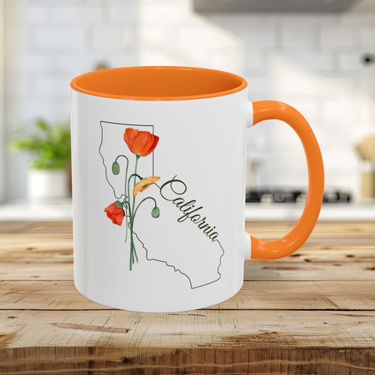 California State Flower Mug - California Poppy (11/15oz)