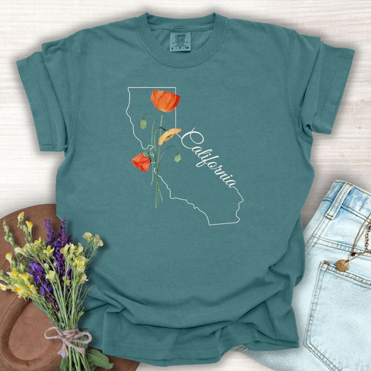 California State Flower T-Shirt - California Poppy