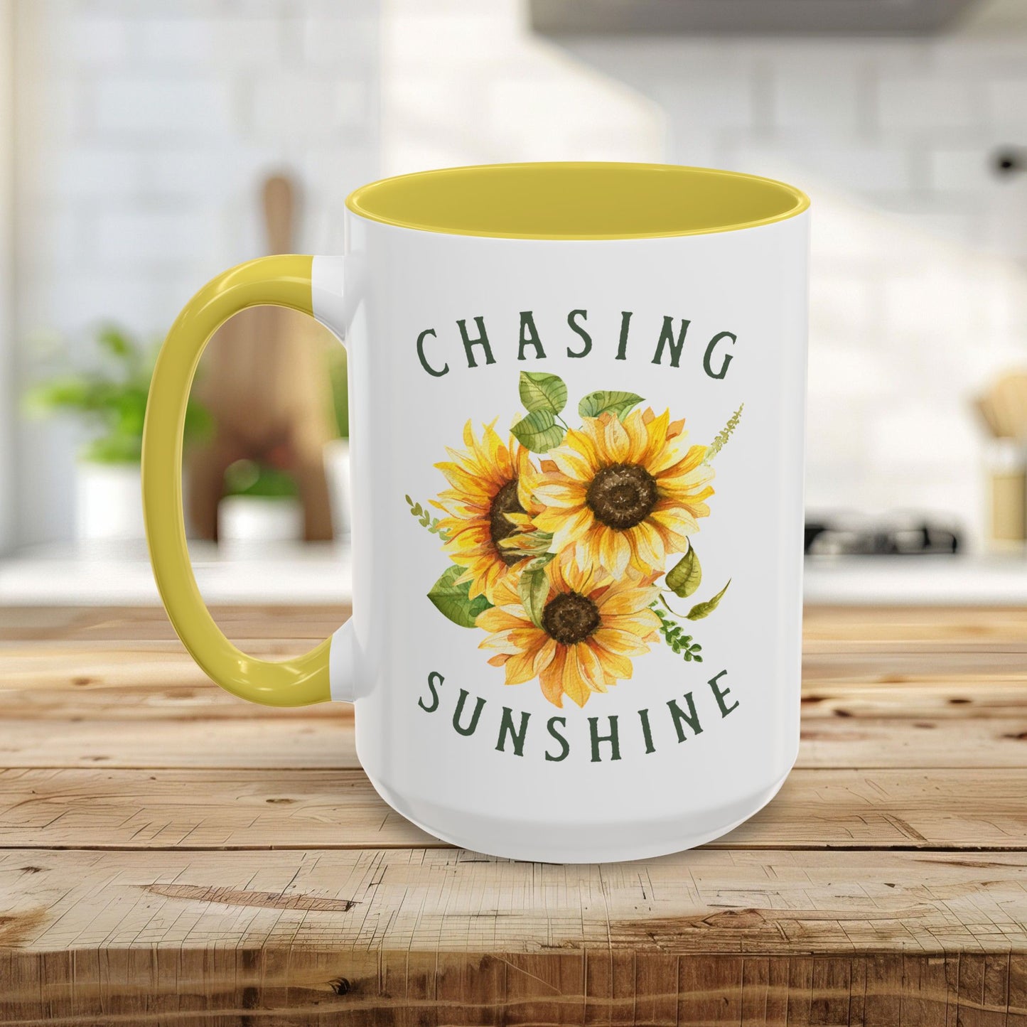 Chasing Sunshine Sunflower Coffee Mug (11/15oz)