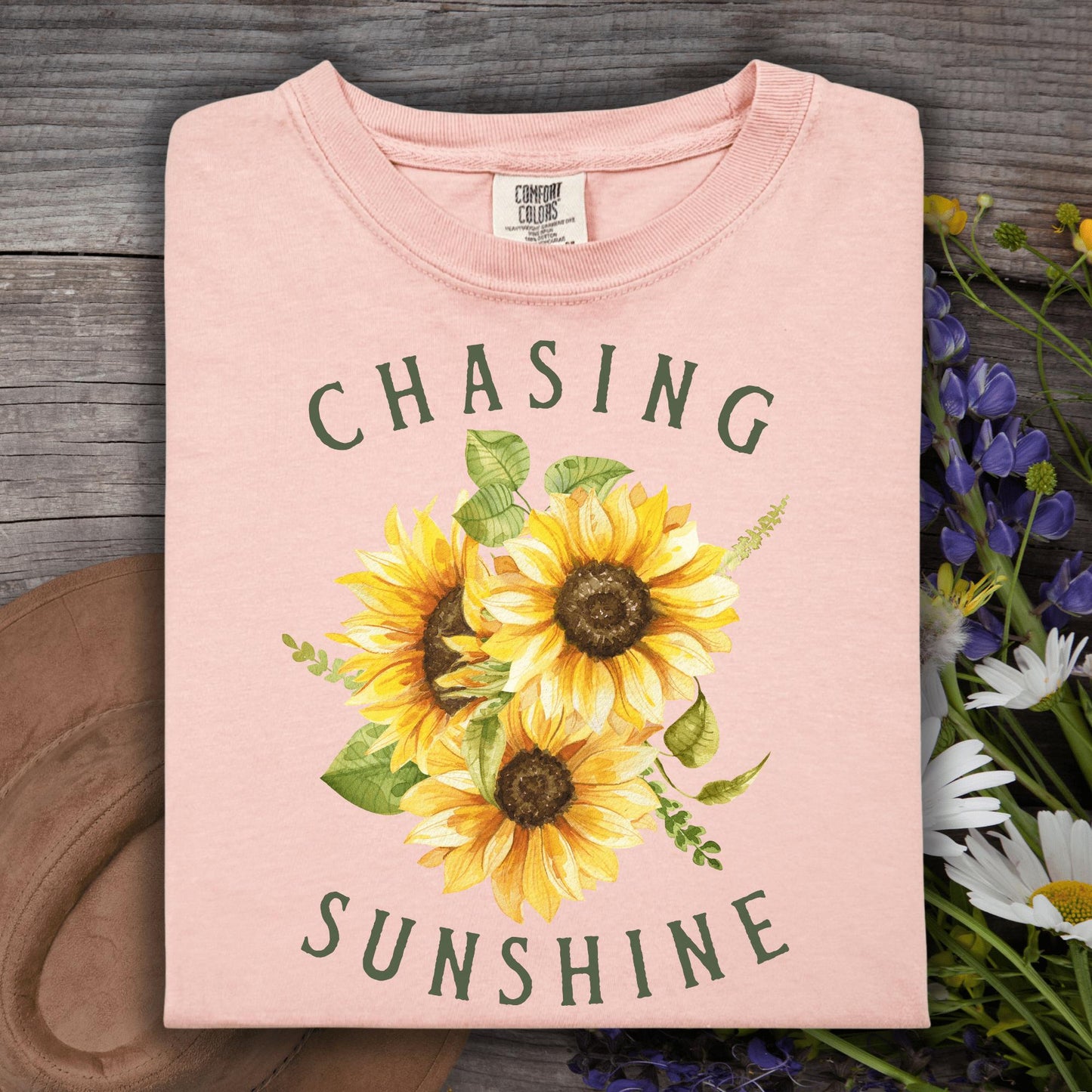 Wild Petal Threads T-Shirt S / peachy Chasing Sunshine T-Shirt