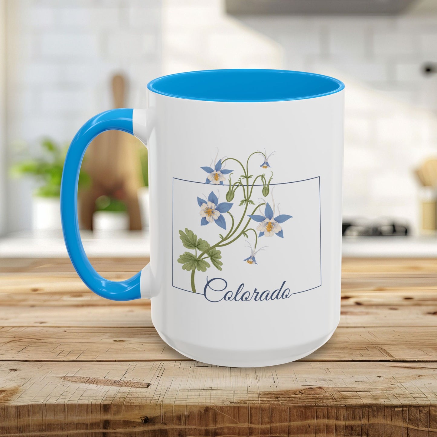 Colorado State Flower Mug - Rocky Mountain Columbine (11/15oz)