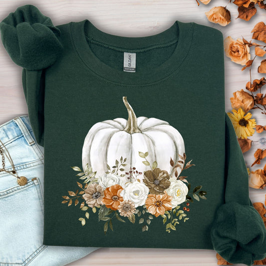 Cottage Core Pumpkin Sweatshirt