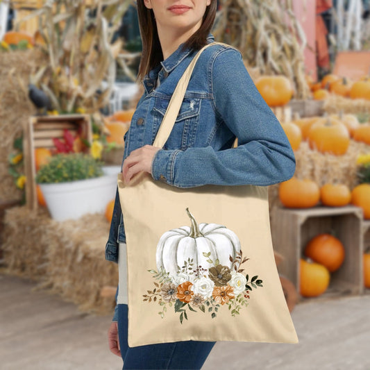 Cottage Core Pumpkin Tote Bag