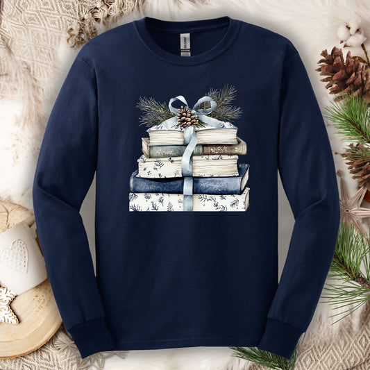 Cozy Winter Reading Long Sleeve Tee