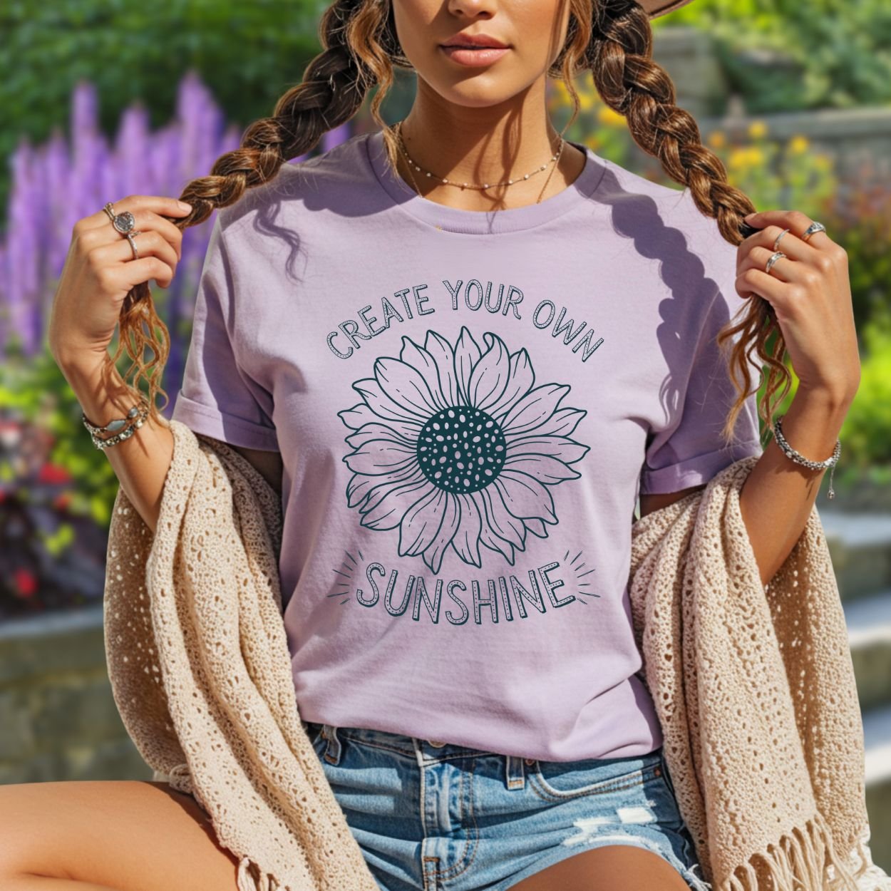 Create Your Own Sunshine Sunflower T-Shirt