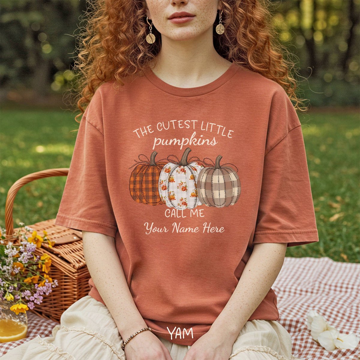 Customizable Grandmother Pumpkin T-Shirt