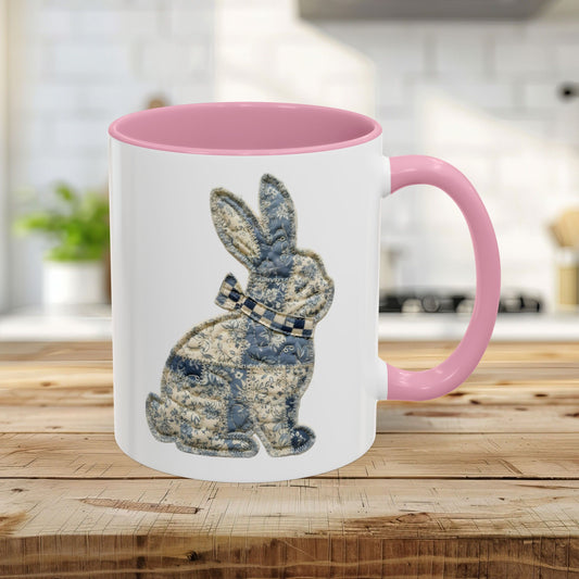 Easter Patchwork Bunny Coffee Mug (11oz & 15oz)