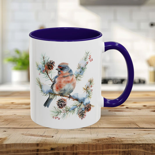 Eastern Bluebird Winter Art Mug (11/15oz)