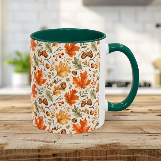 Fall Leaves & Acorns Ceramic Mug (11/15oz)