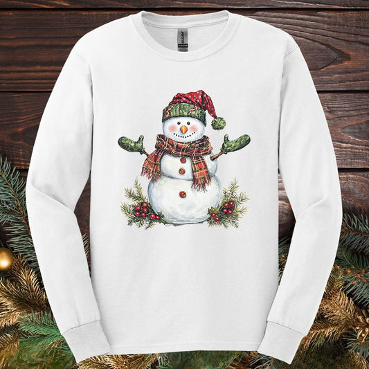Festive Snowman Long Sleeve Tee
