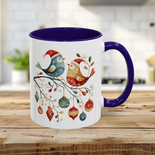 Folk Art Christmas Birds & Ornaments (11/15oz)