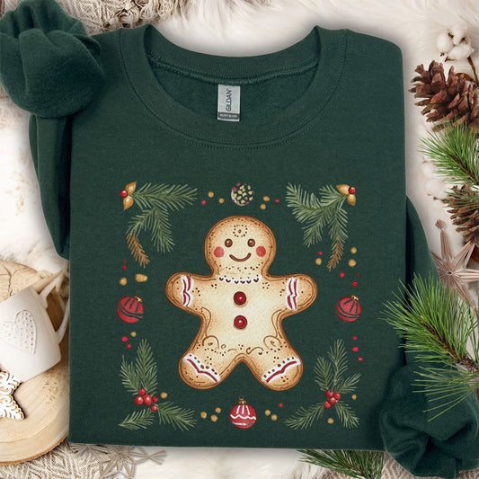 Folk Art Gingerbread Man Sweatshirt