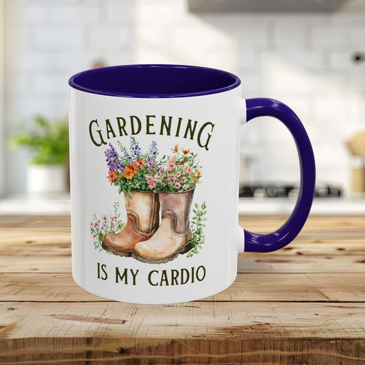 Gardening Is My Cardio Floral Boots Mug (11/15oz)