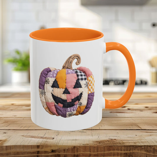 Halloween Quilted Jack-O'-Lantern Mug 11/15oz)