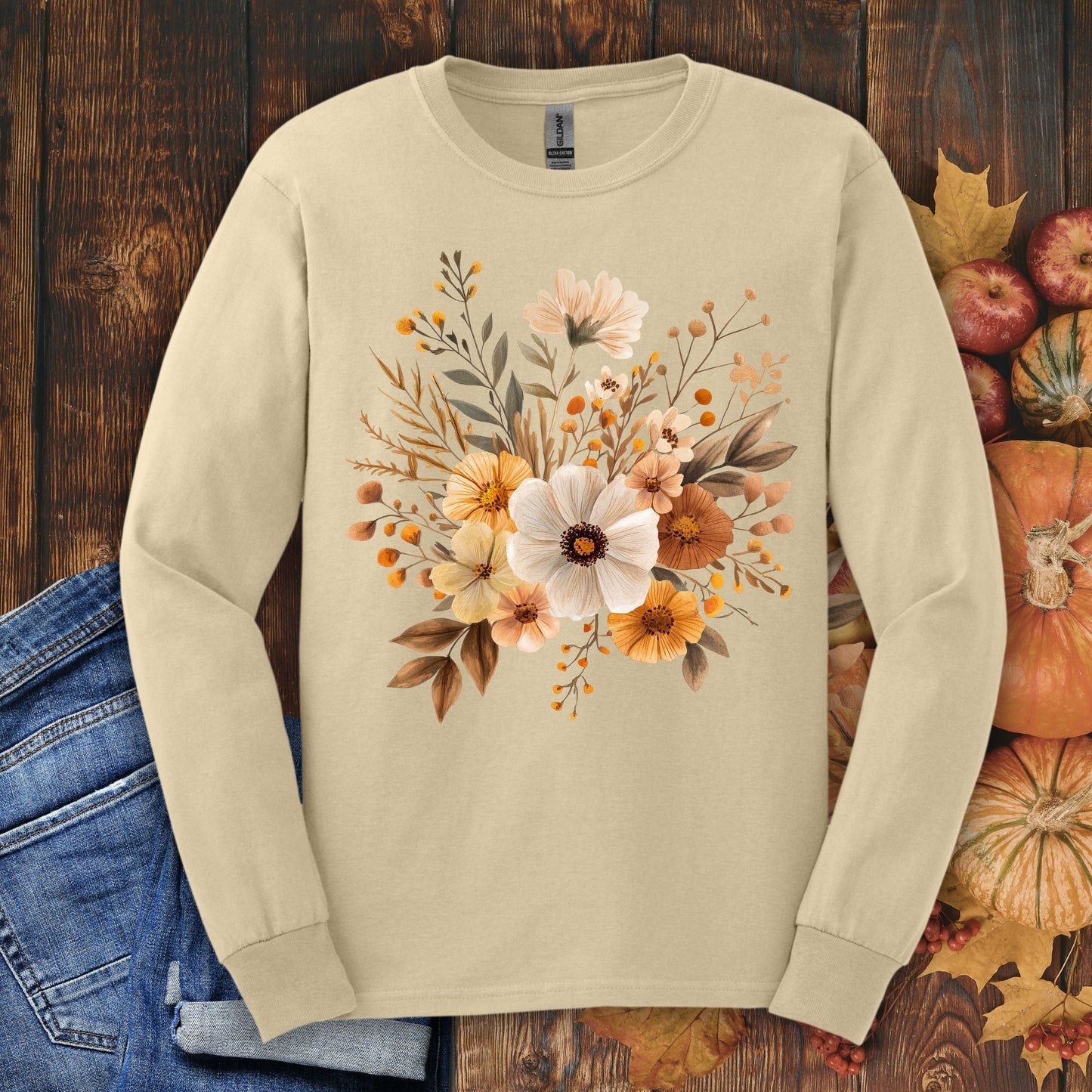 Harvest Blooms Long Sleeve Tee