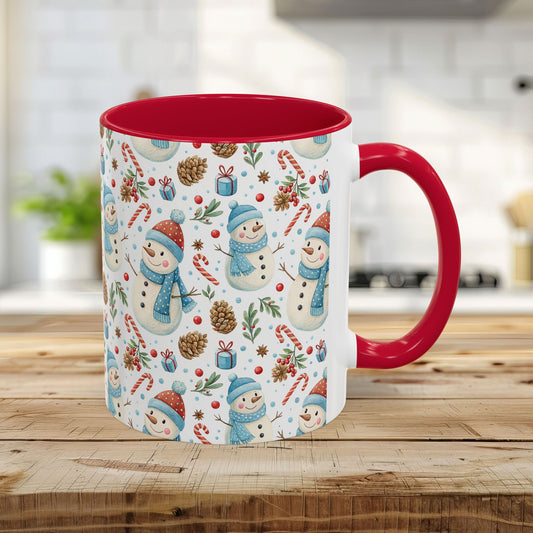 Holiday Snowman & Candy Cane Mug (11 /15oz)