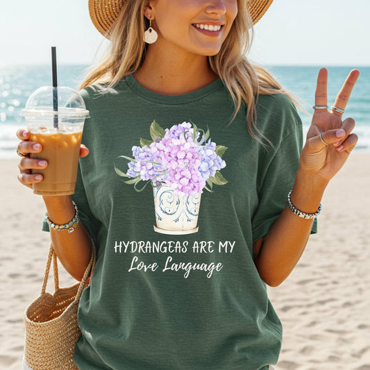 Hydrangeas Are My Love Language T-Shirt