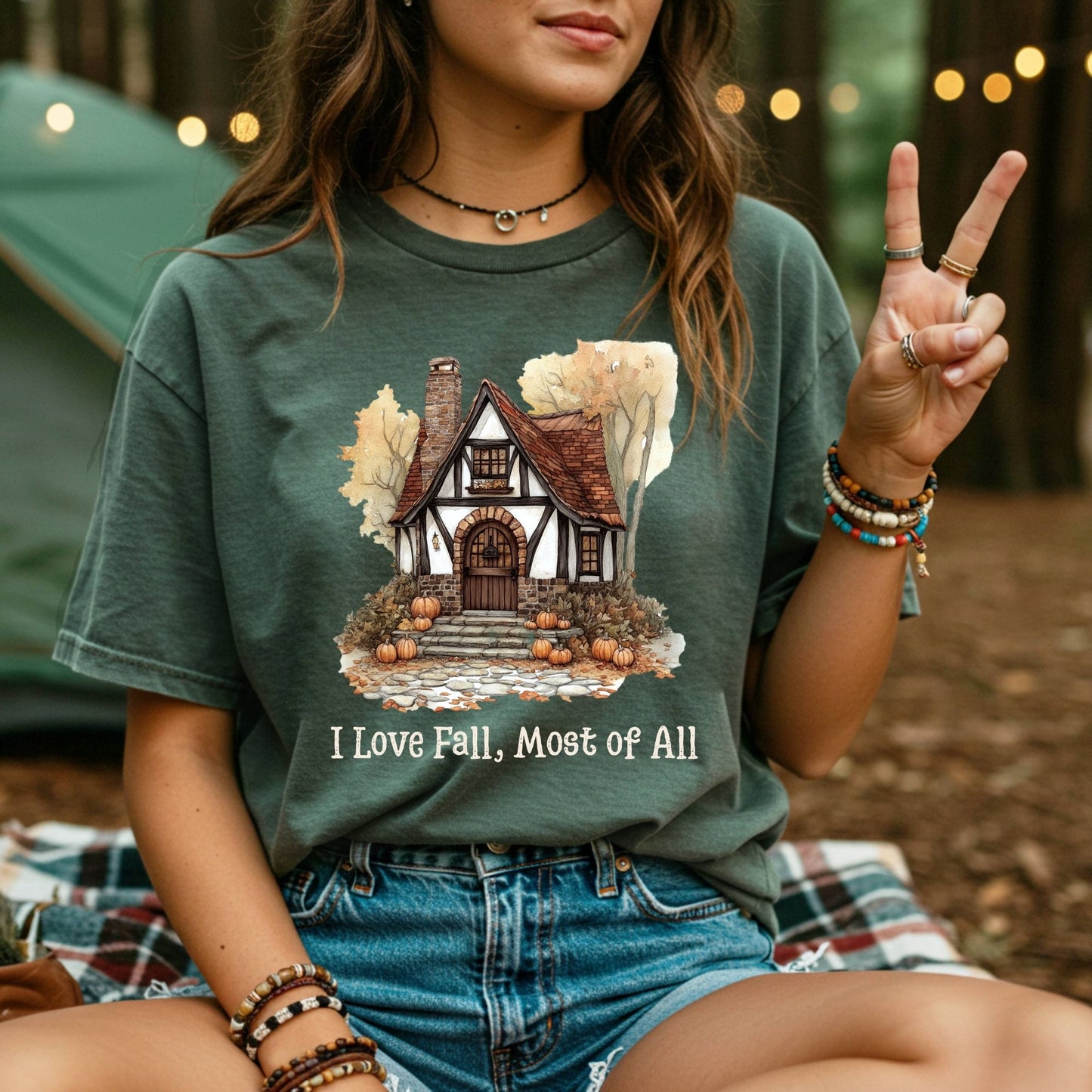I Love Fall Most of All T-Shirt