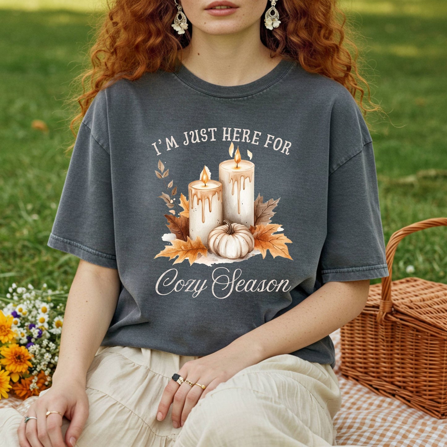 I'm Just Here for Cozy Season T-Shirt