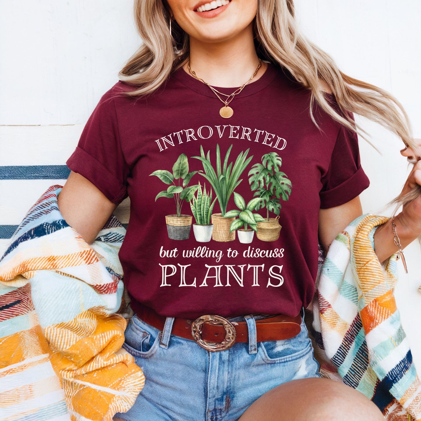 Introverted But Willing to Discuss Plants T-Shirt