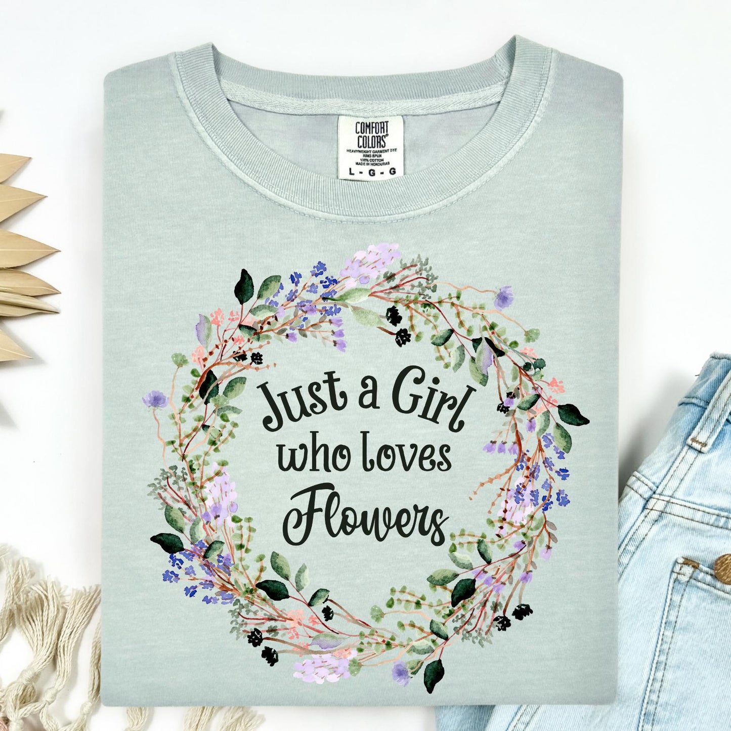 Just a Girl Who Loves Flowers T-Shirt
