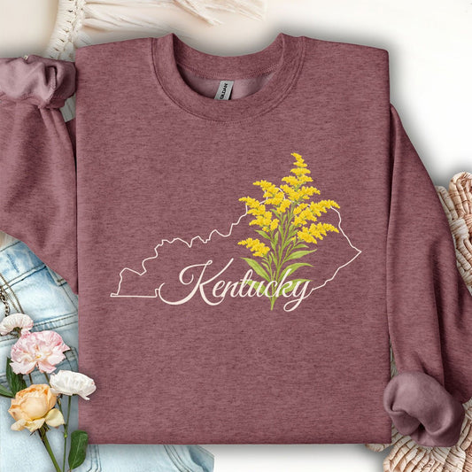 Kentucky State Flower Sweatshirt - Giant Goldenrod