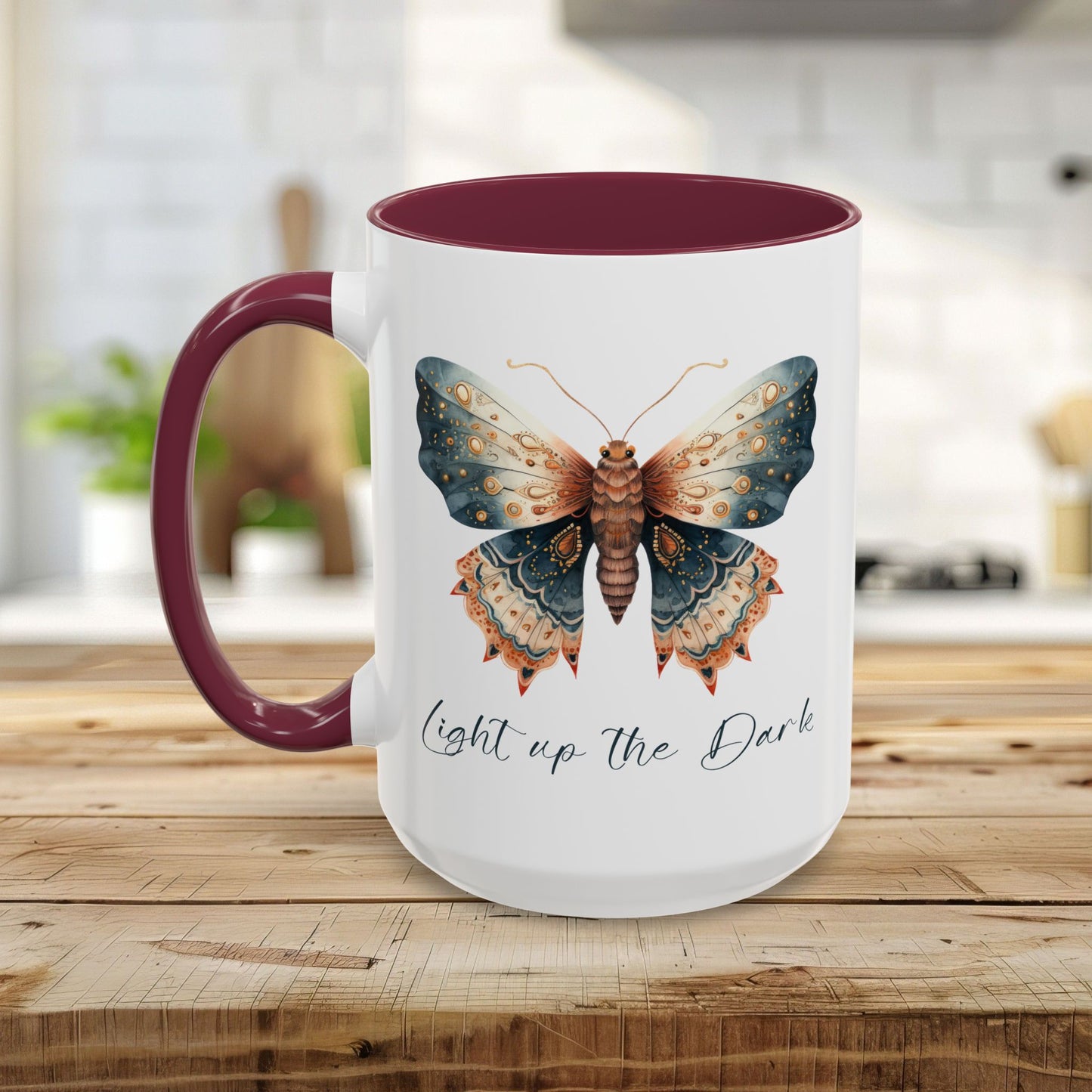 Light Up the Dark Autumn Moth Mug (11/15oz)