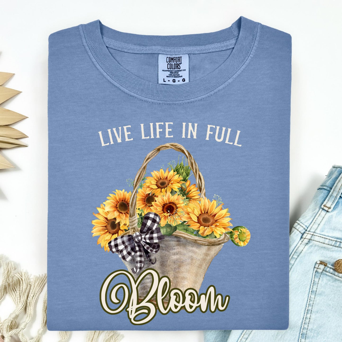 Live Life in Full Bloom Sunflower T-Shirt