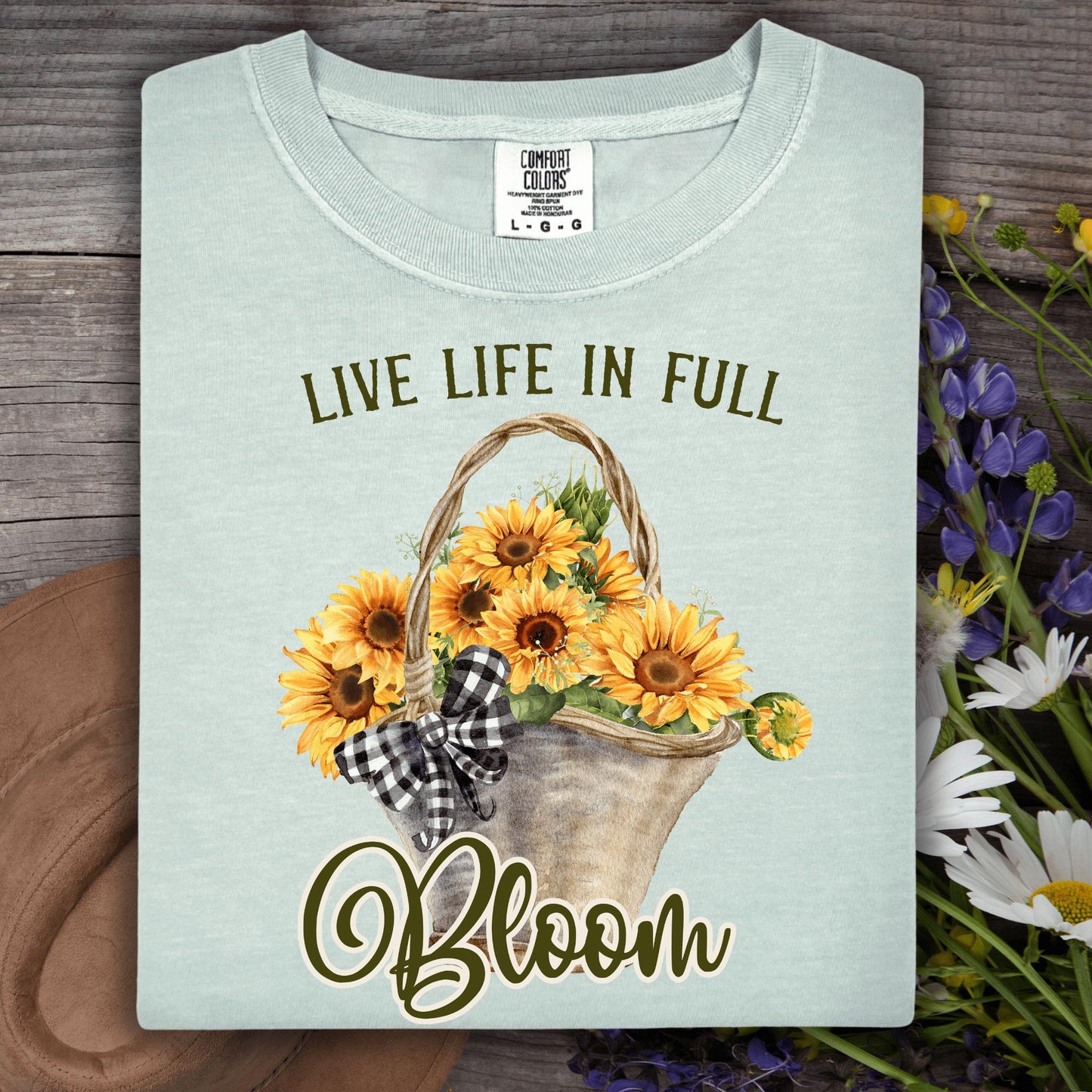 Wild Petal Threads T-Shirt S / bay Live Life in Full Bloom Sunflower T-Shirt