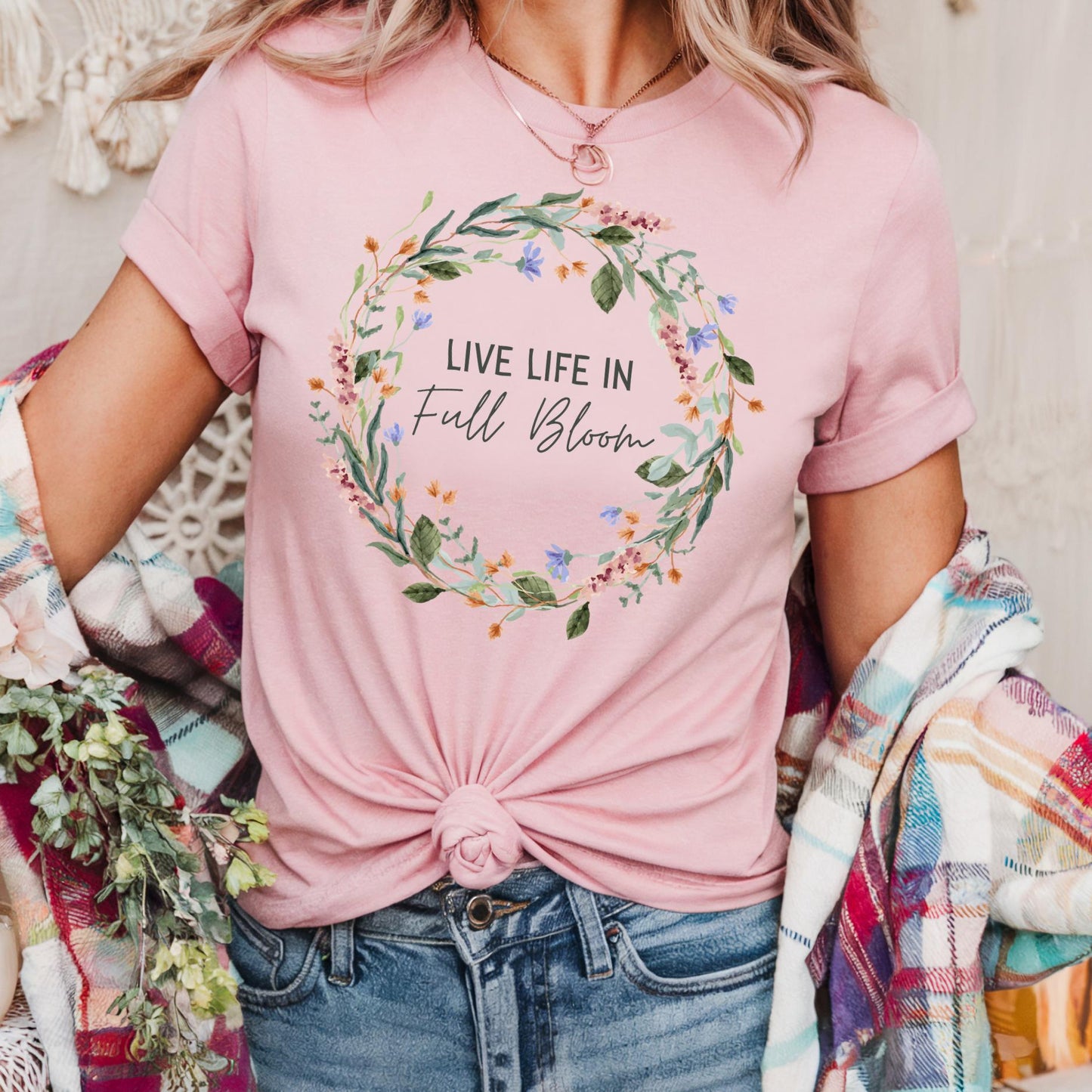 Live Life in Full Bloom Wildflower T-Shirt