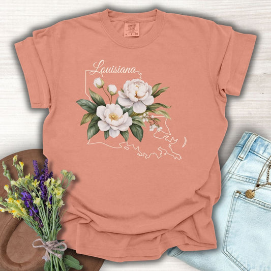 Louisiana State Flower T-Shirt — Magnolia