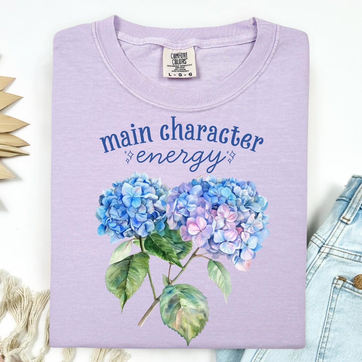 Main Character Energy Hydrangea T-Shirt