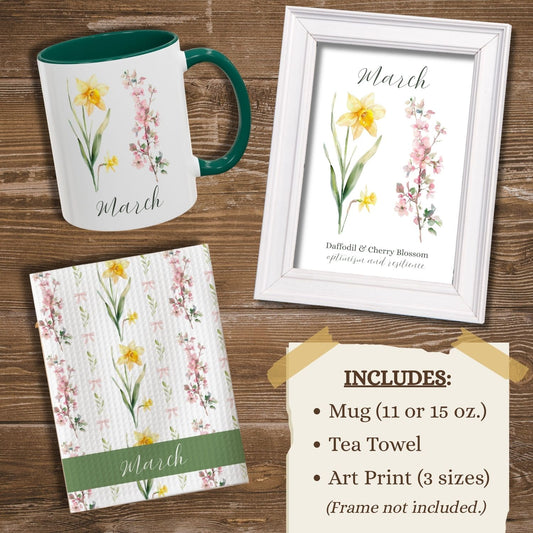 March Birth Month Flower Gift Set