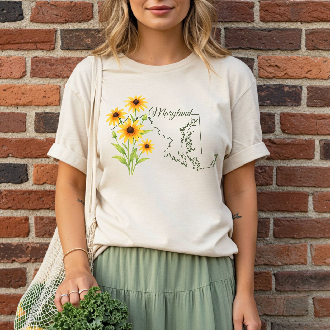 Maryland State Flower T-Shirt - Black-Eyed Susan