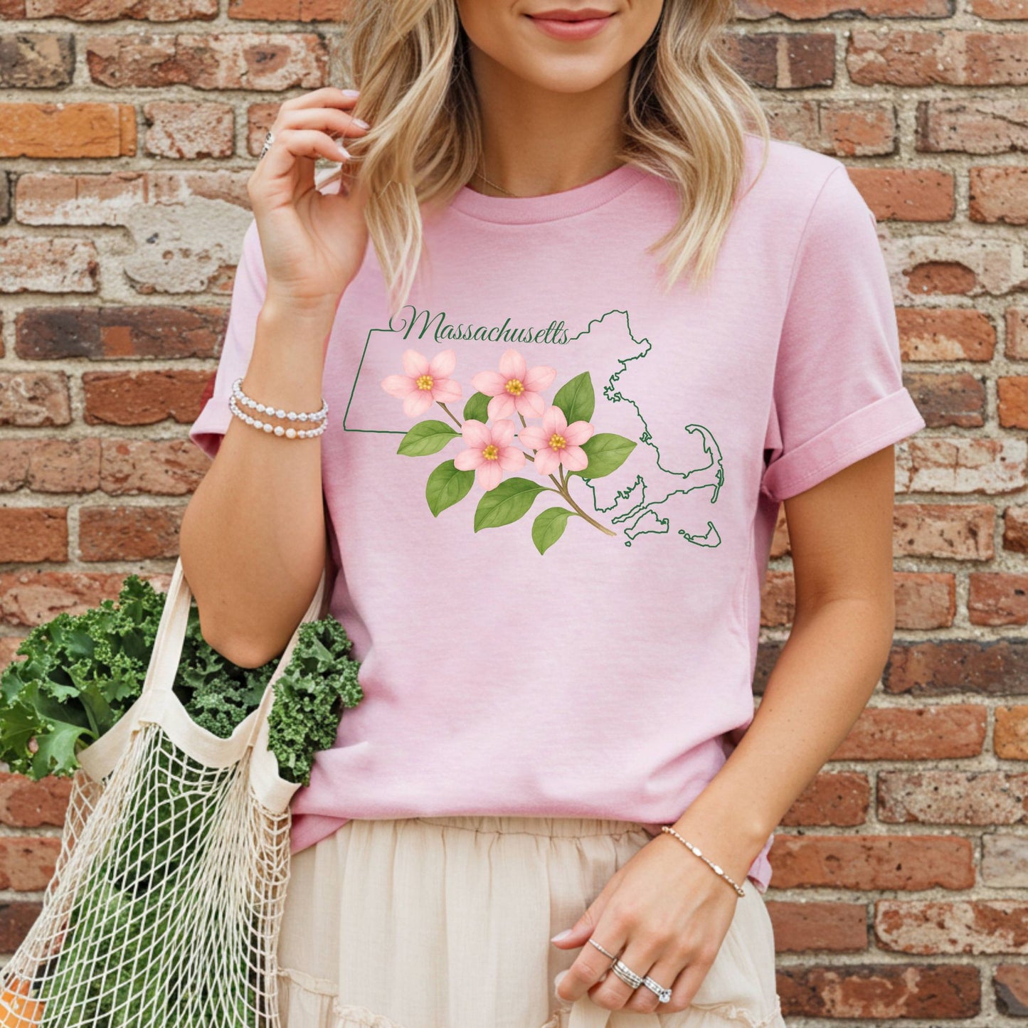 Massachusetts State Flower T-Shirt — Mayflower