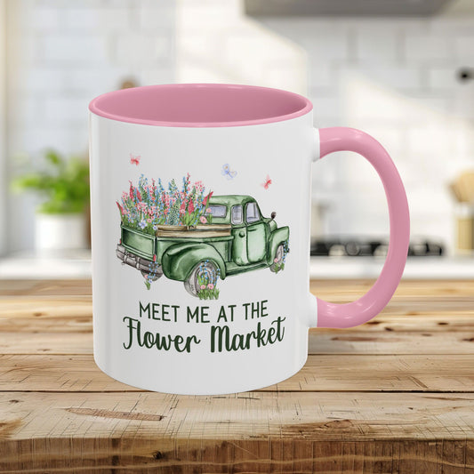 Meet Me at the Flower Market Vintage Pickup Mug (11/15oz)