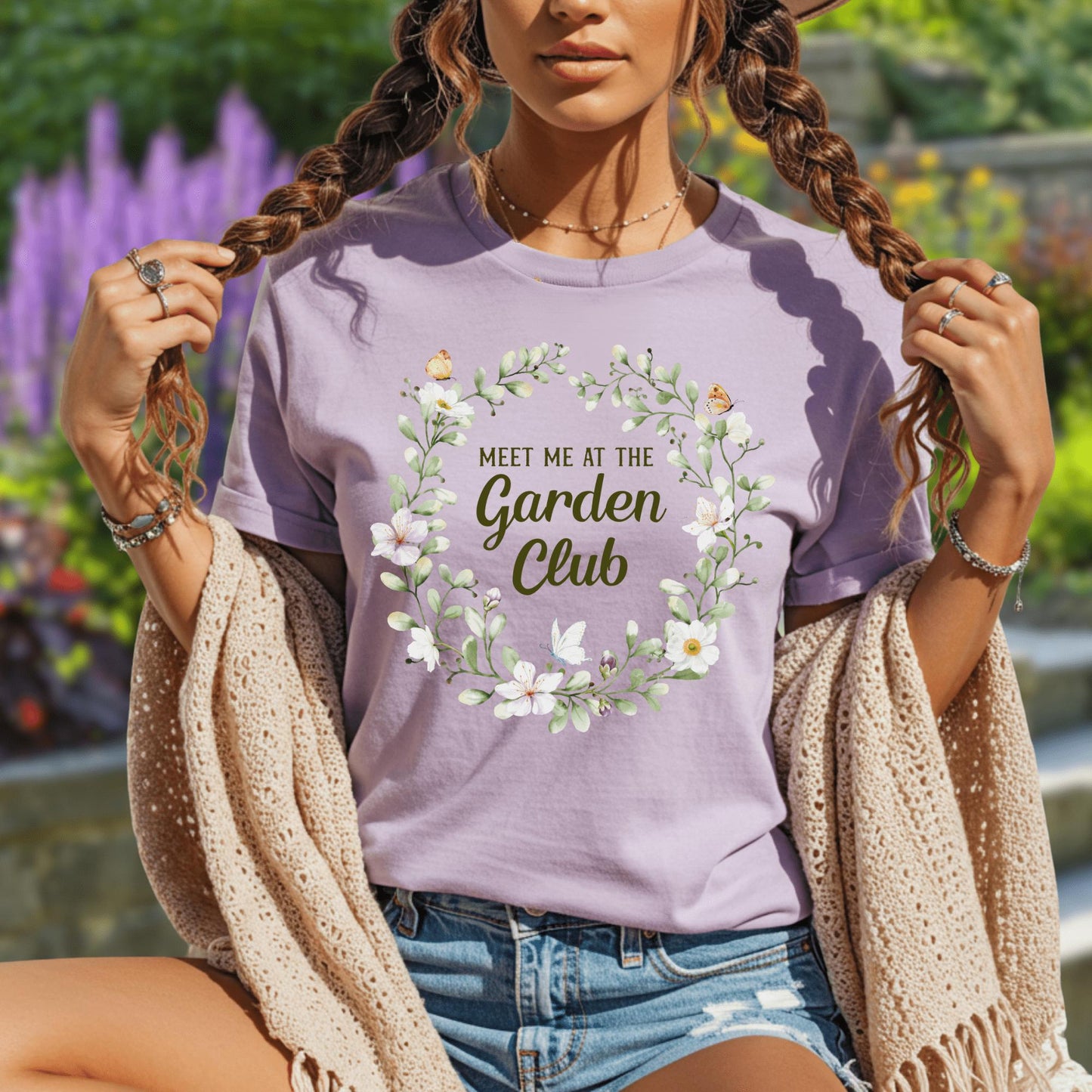 Wild Petal Threads T-Shirt Meet Me at the Garden Club T-Shirt