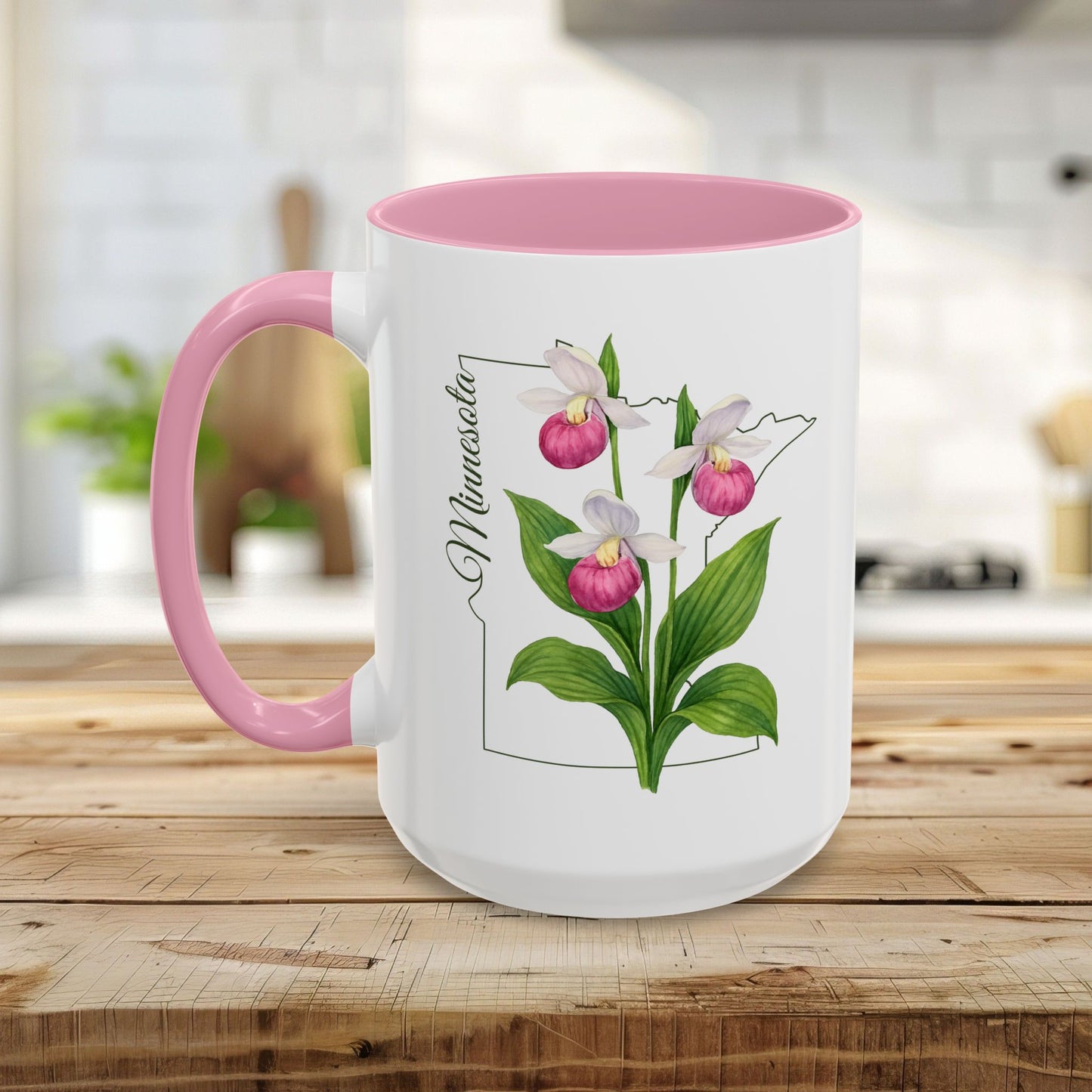 Minnesota State Flower Mug - Showy Lady's Slipper (11/15oz)