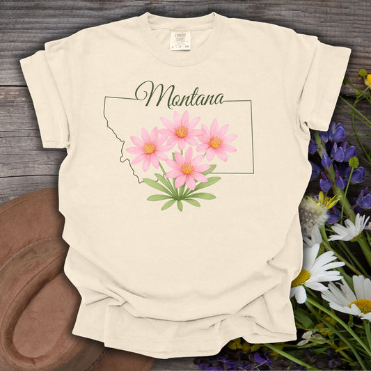 Montana State Flower T-Shirt — Bitterroot