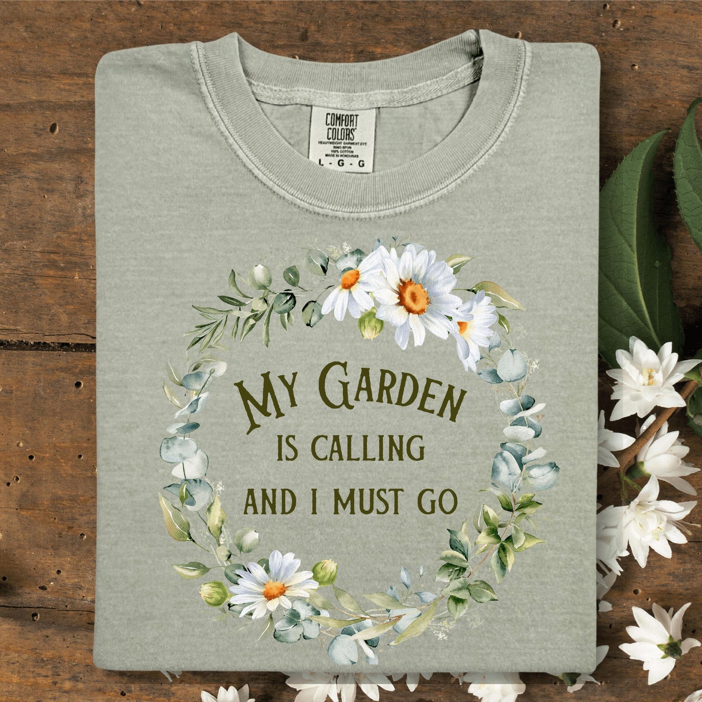 Wild Petal Threads T-Shirt S / Khaki My Garden Is Calling T-Shirt