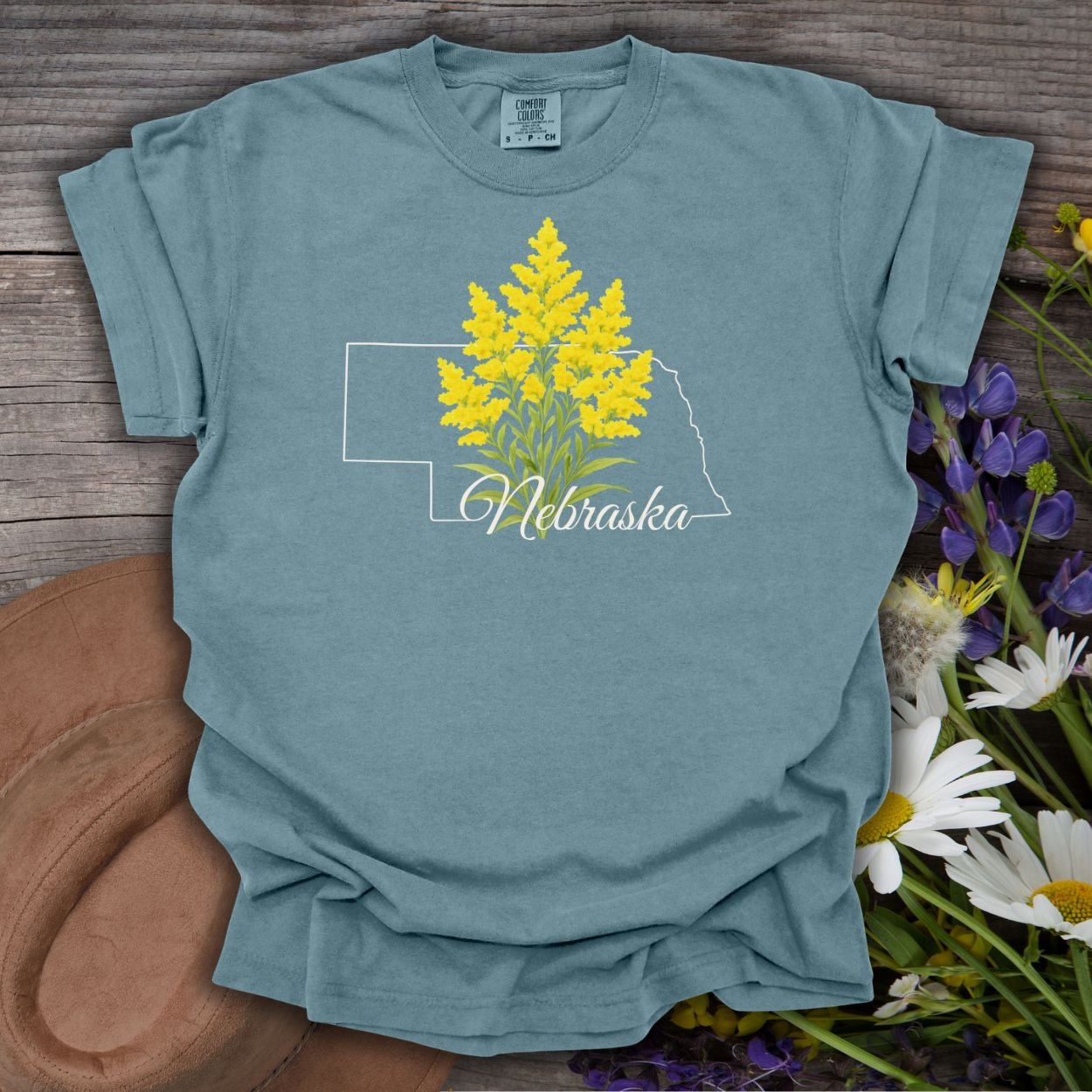Nebraska State Flower T-Shirt — Giant Goldenrod