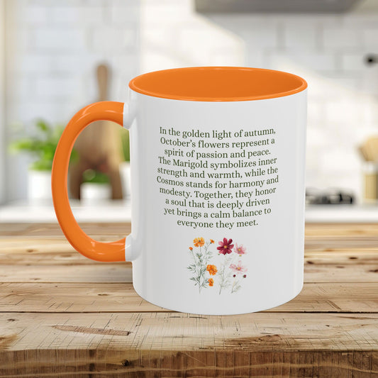 October Birth Month Flower Mug