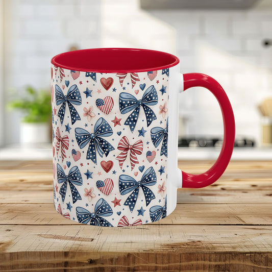 Patriotic Bow Pattern Mug (11/15oz)